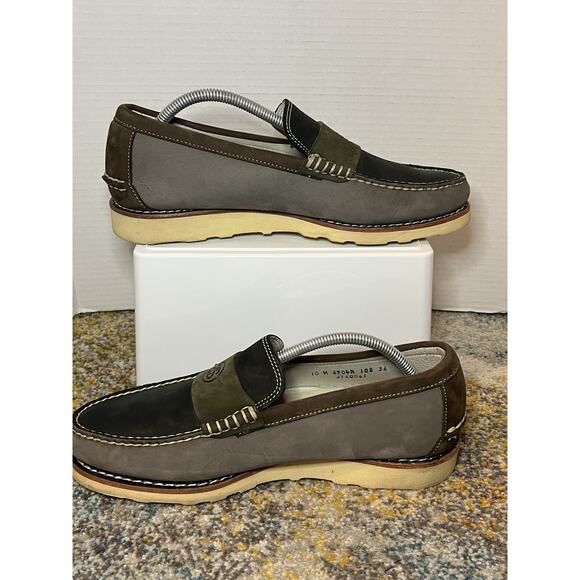 Stussy Deluxe x Timberland Wedge Loafer Shoe Men's 10 Vibram Sole Gray Black - Picture 12 of 12